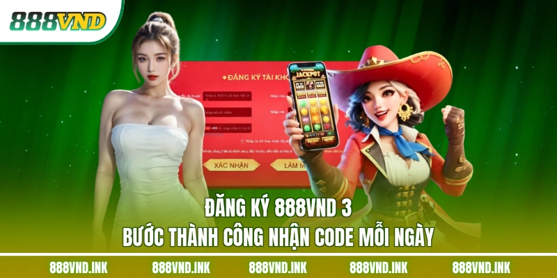 Đăng Ký 888VND 3 Bước Thành Công Nhận Code Mỗi Ngày