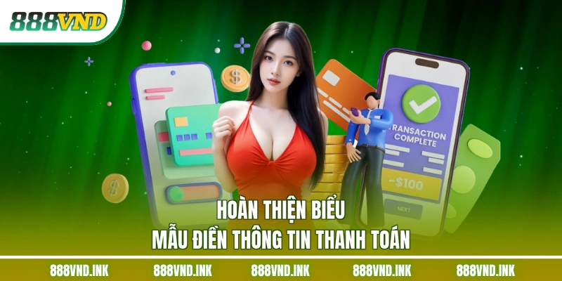 Hoàn thiện biểu mẫu điền thông tin thanh toán
